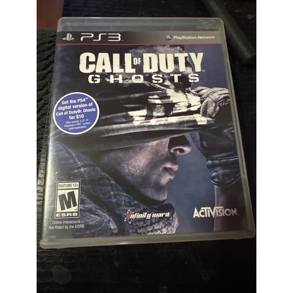 Activision Call of Duty Ghosts PS3 Video Game Excellent First Person Shooter
